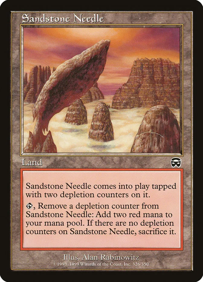 1999 Mercadian Masques Sandstone Needle common #326 common card image