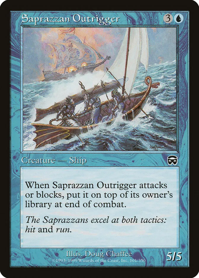 1999 Mercadian Masques Saprazzan Outrigger common #101 common card image