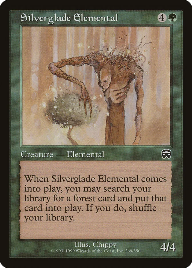 1999 Mercadian Masques Silverglade Elemental common #269 common card image