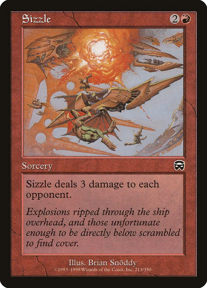 1999 Mercadian Masques Sizzle common #213 common card image