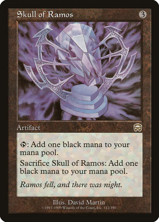 1999 Mercadian Masques Skull of Ramos [Foil] rare #312 rare card image