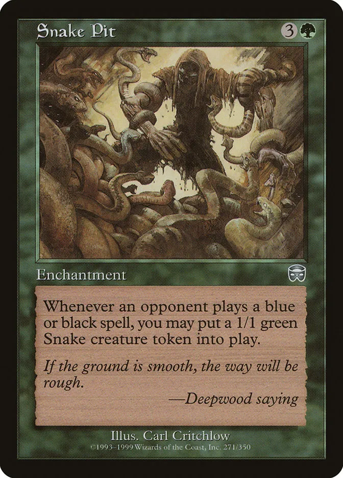 1999 Mercadian Masques Snake Pit #271 uncommon card image