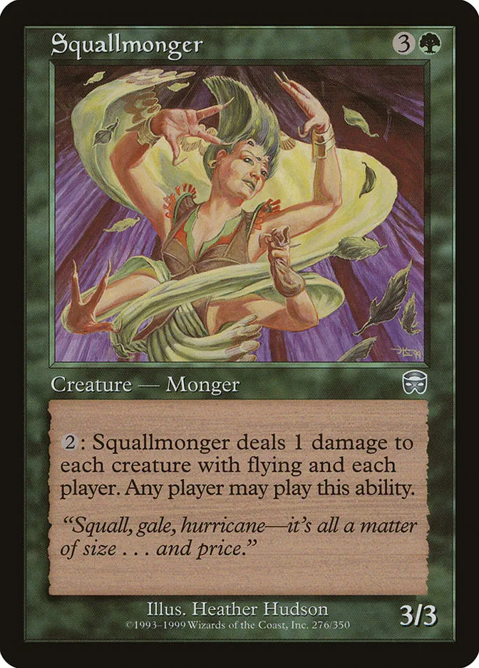 1999 Mercadian Masques Squallmonger uncommon #276 uncommon card image