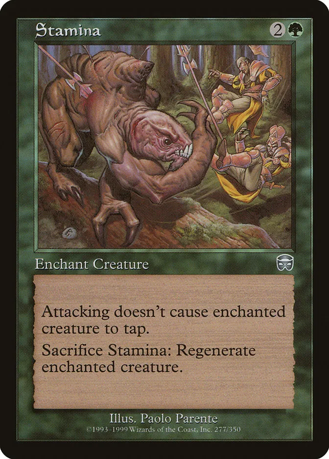 1999 Mercadian Masques Stamina uncommon #277 uncommon card image