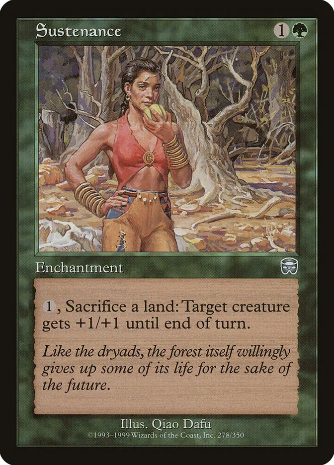 1999 Mercadian Masques Sustenance #278 uncommon card image
