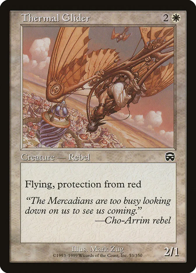 1999 Mercadian Masques Thermal Glider #53 common card image