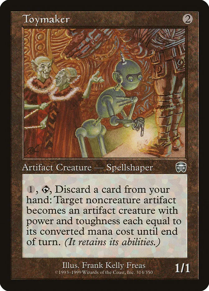 1999 Mercadian Masques Toymaker uncommon #314 uncommon card image