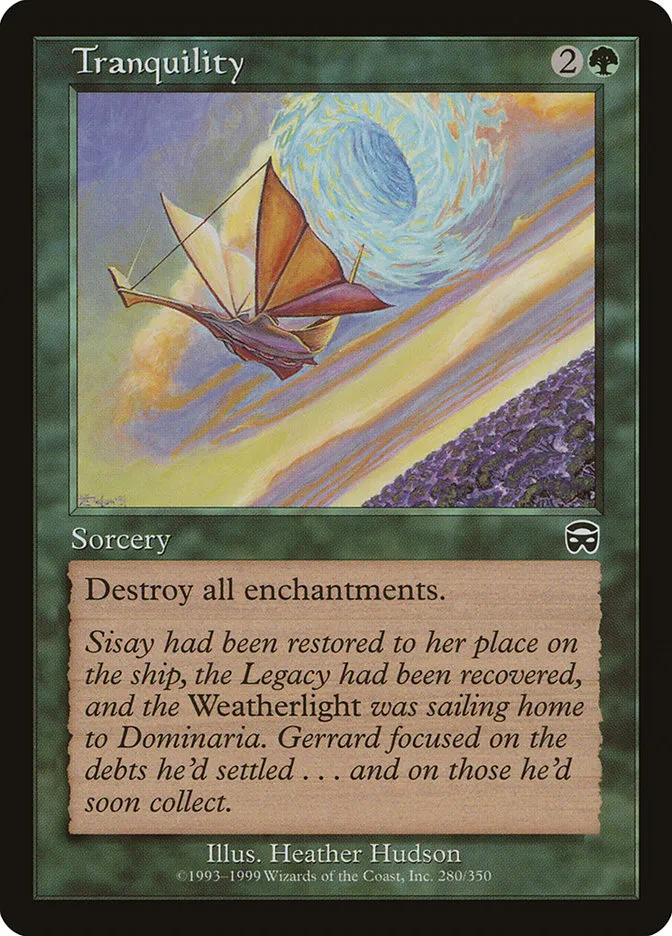 1999 Mercadian Masques Tranquility common #280 common card image