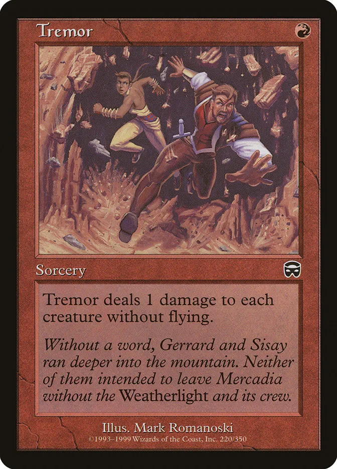 1999 Mercadian Masques Tremor #220 common card image
