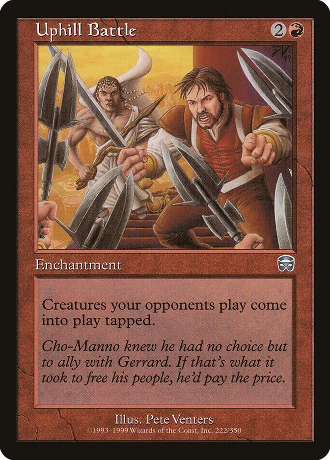 1999 Mercadian Masques Uphill Battle #222 uncommon card image