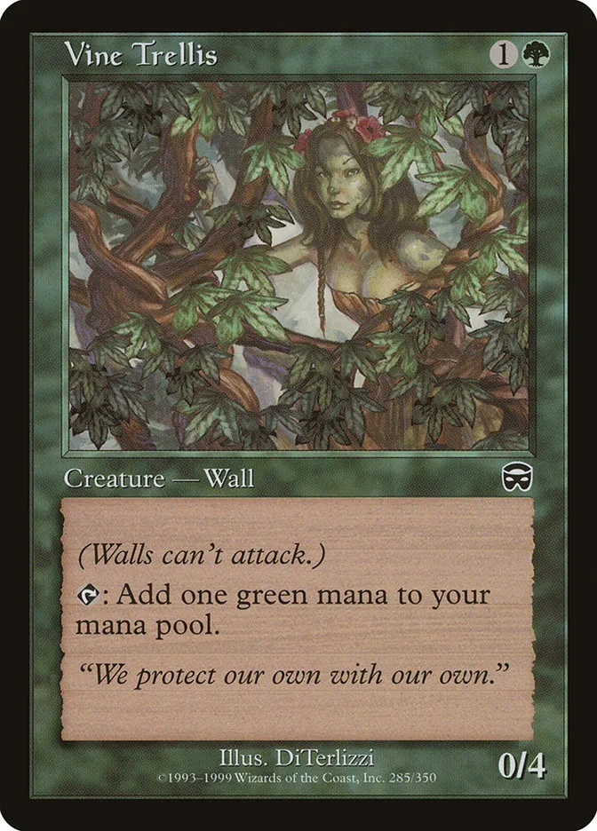 1999 Mercadian Masques Vine Trellis #285 common card image