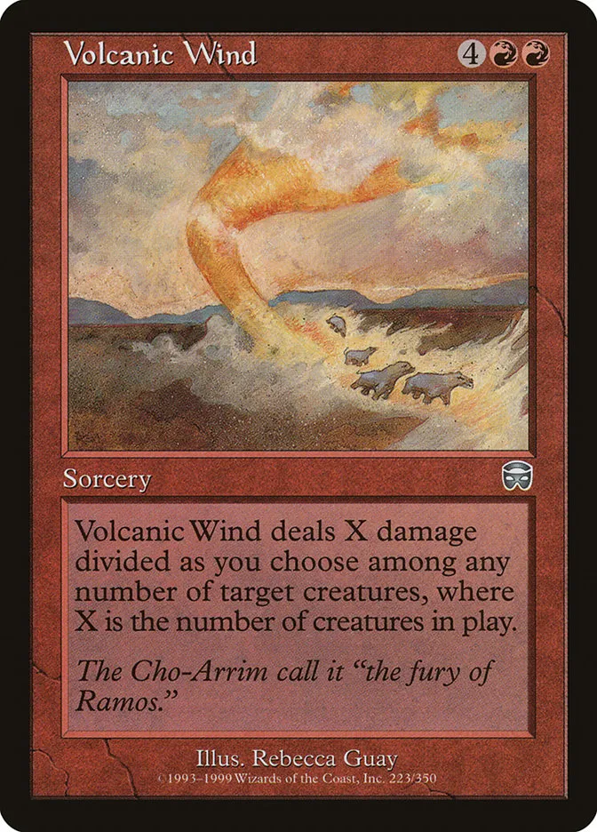 1999 Mercadian Masques Volcanic Wind uncommon #223 uncommon card image