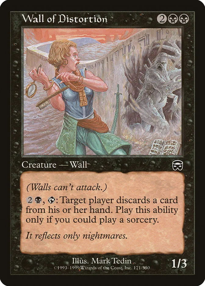 1999 Mercadian Masques Wall of Distortion #171 common card image