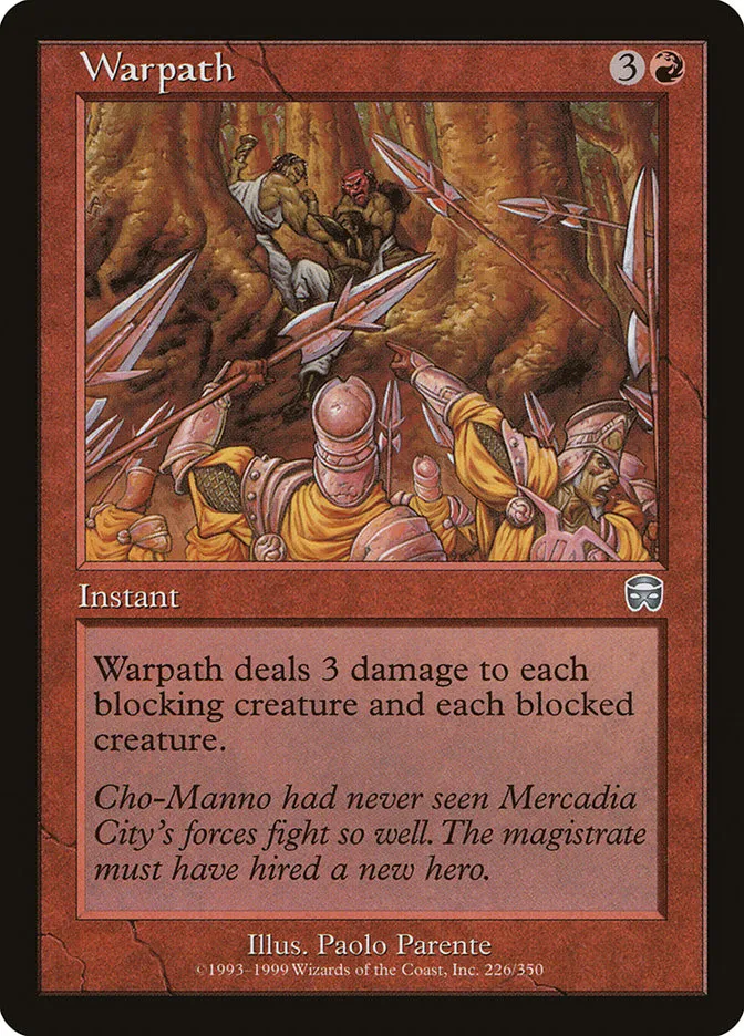 1999 Mercadian Masques Warpath #226 uncommon card image