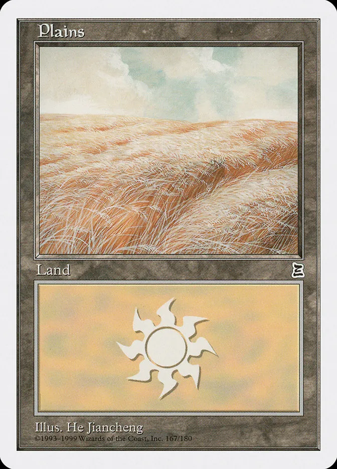 1999 Portal Three Kingdoms Plains common #167 common card image
