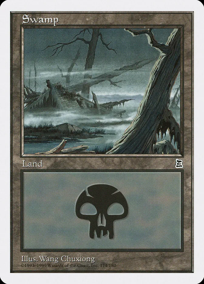 1999 Portal Three Kingdoms Swamp #174 common card image