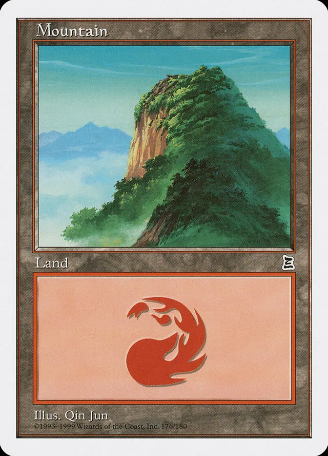 1999 Portal Three Kingdoms Mountain #176 common card image