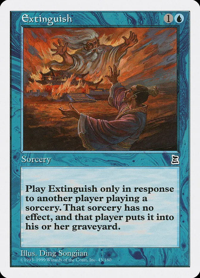 1999 Portal Three Kingdoms Extinguish common #43 common card image