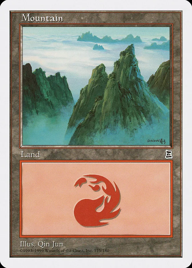 1999 Portal Three Kingdoms Mountain common #175 common card image