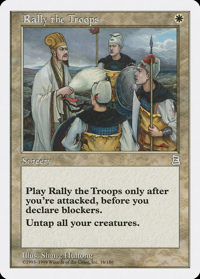 1999 Portal Three Kingdoms Rally the Troops uncommon #16 uncommon card image