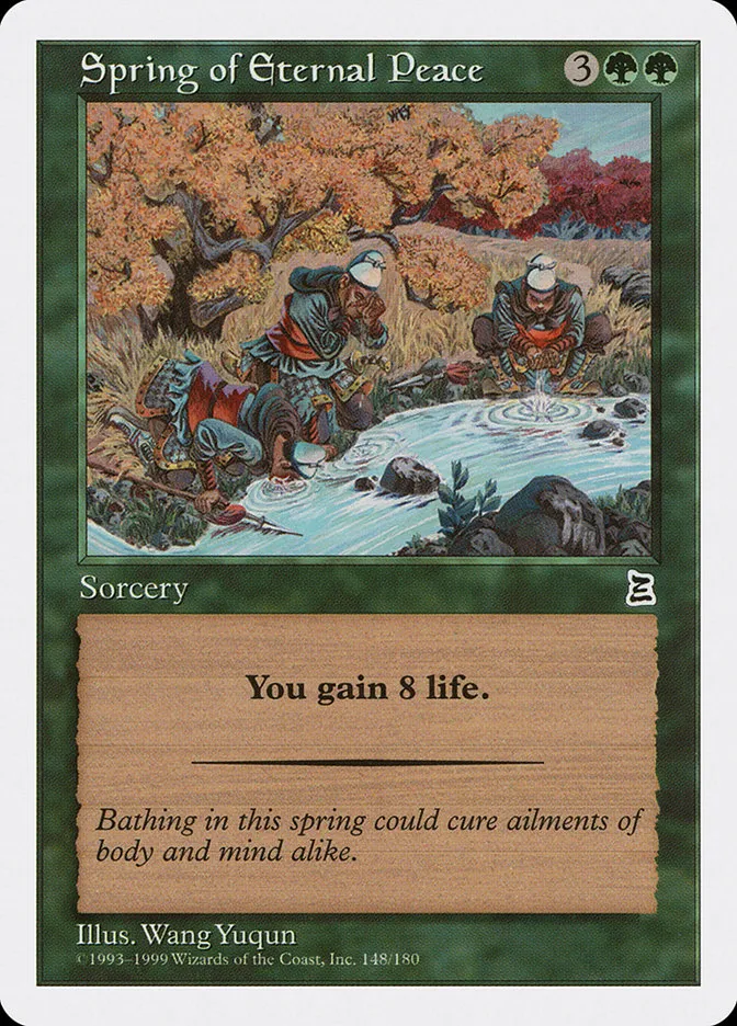 1999 Portal Three Kingdoms Spring of Eternal Peace common #148 common card image