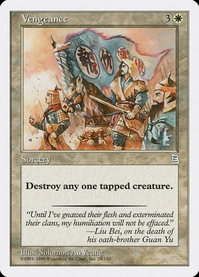 1999 Portal Three Kingdoms Vengeance uncommon #28 uncommon card image