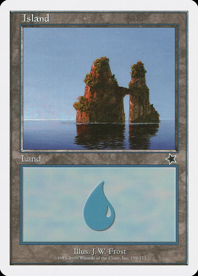 1999 Starter 1999 Island common #159 common card image