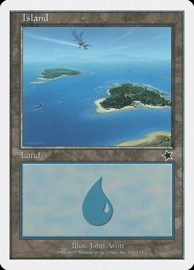 1999 Starter 1999 Island common #160 common card image