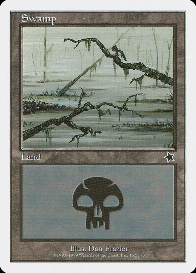 1999 Starter 1999 Swamp common #163 common card image
