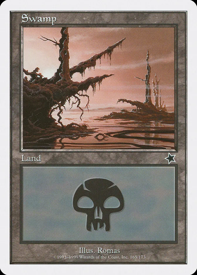 1999 Starter 1999 Swamp common #165 common card image