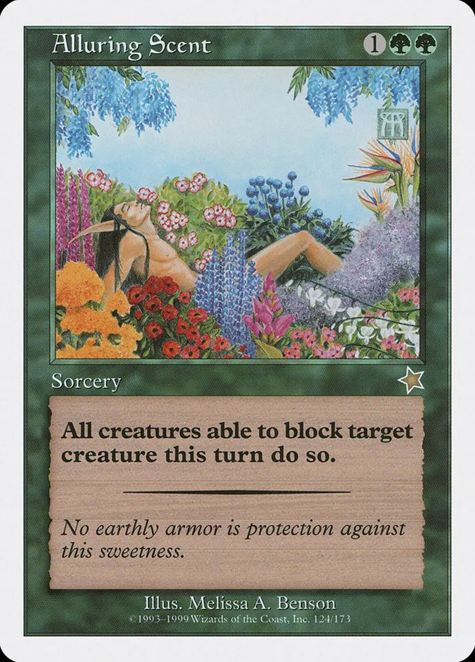 1999 Starter 1999 Alluring Scent rare #124 rare card image
