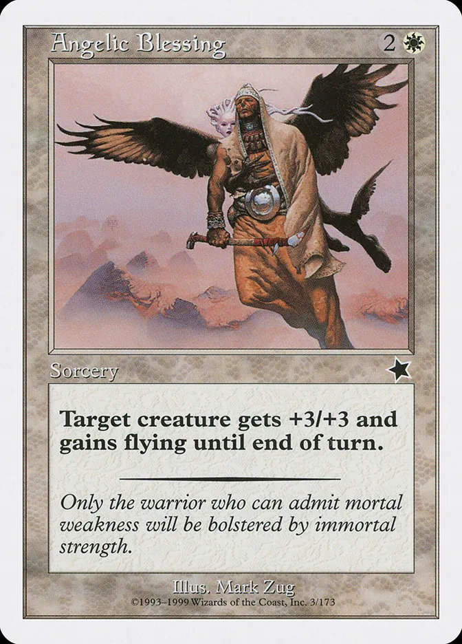 1999 Starter 1999 Angelic Blessing common #3 common card image
