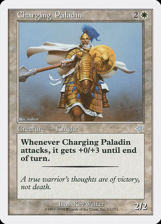 1999 Starter 1999 Charging Paladin uncommon #12 uncommon card image