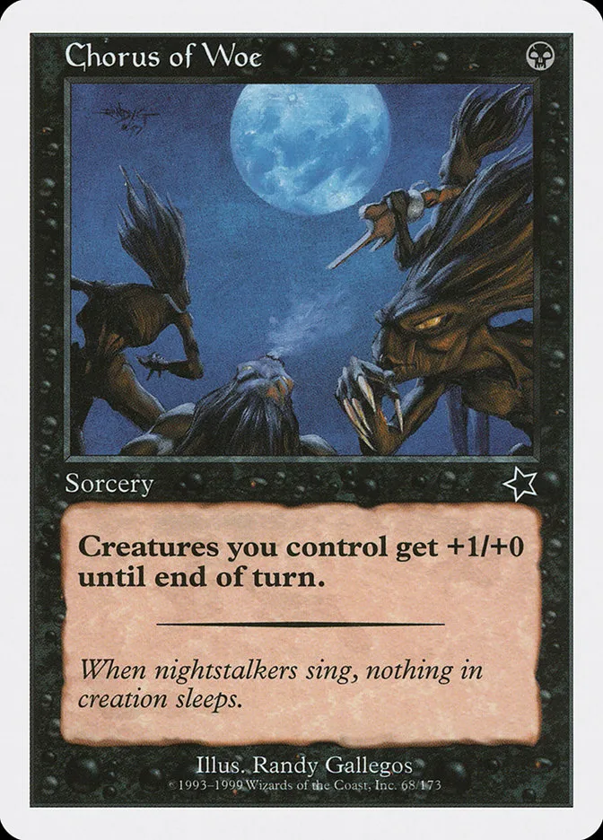 1999 Starter 1999 Chorus of Woe common #68 common card image