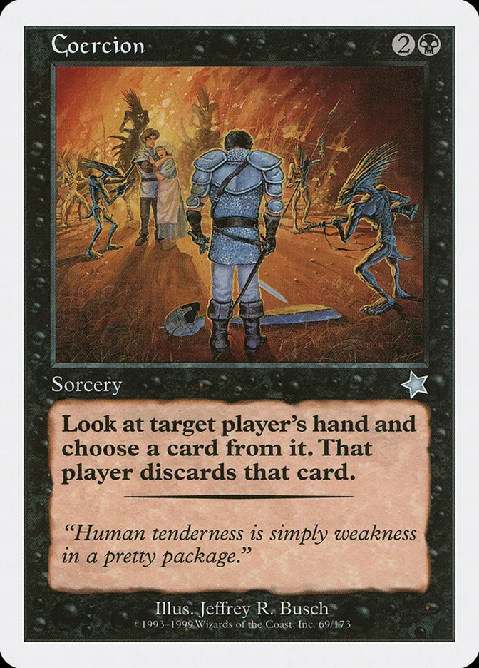 1999 Starter 1999 Coercion uncommon #69 uncommon card image
