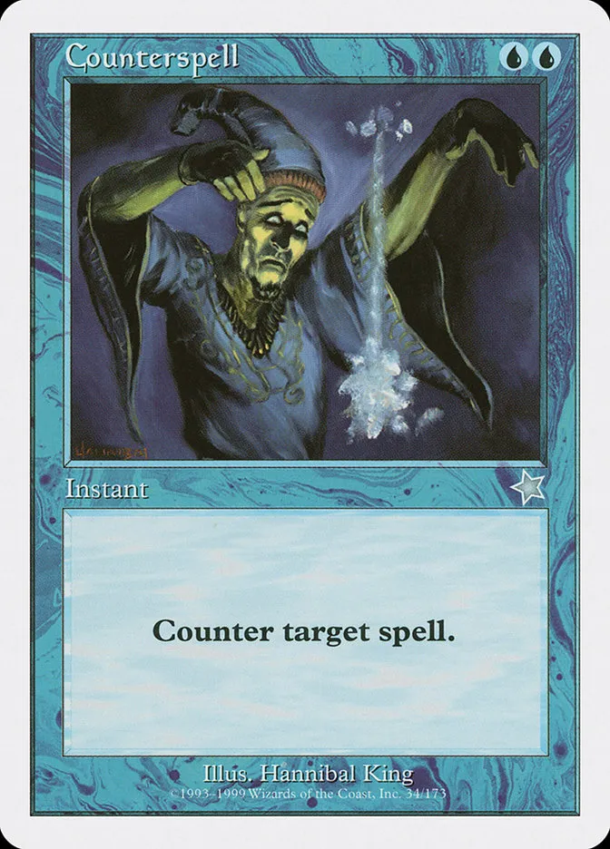 1999 Starter 1999 Counterspell uncommon #34 uncommon card image