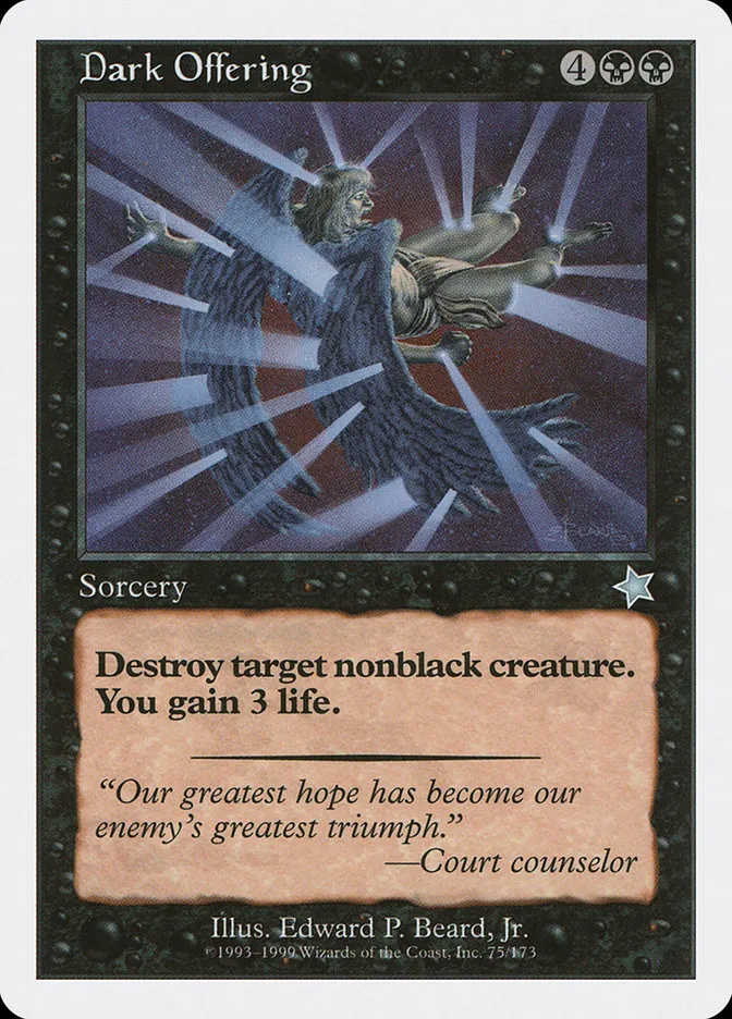 1999 Starter 1999 Dark Offering uncommon #75 uncommon card image