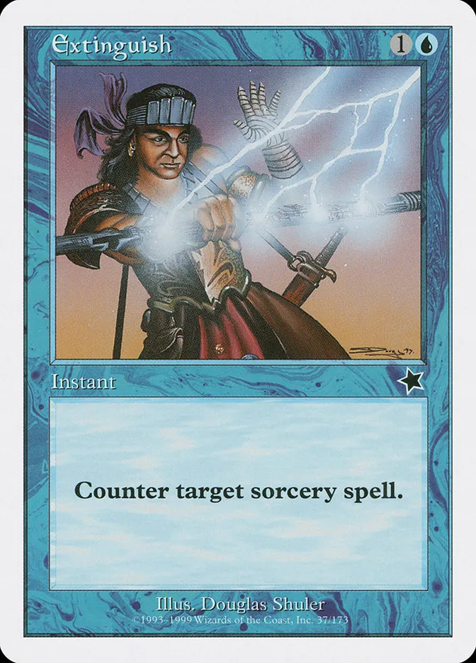 1999 Starter 1999 Extinguish common #37 common card image