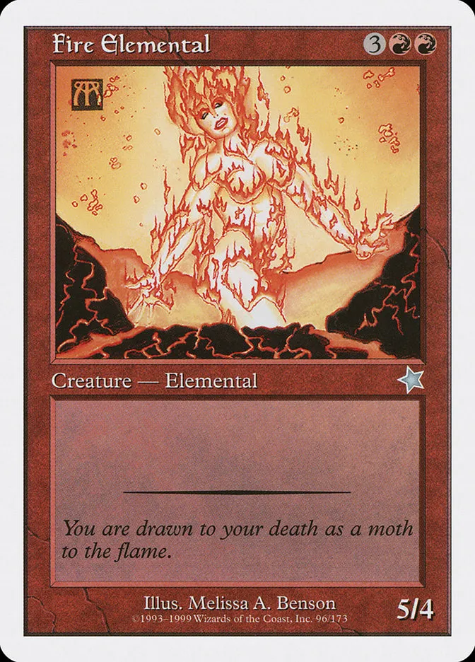 1999 Starter 1999 Fire Elemental uncommon #96 uncommon card image