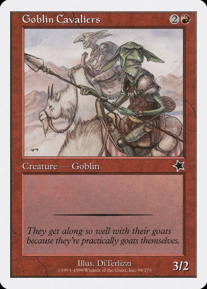 1999 Starter 1999 Goblin Cavaliers common #98 common card image