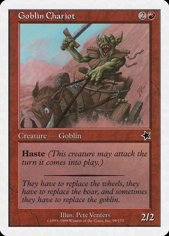 1999 Starter 1999 Goblin Chariot common #99 common card image