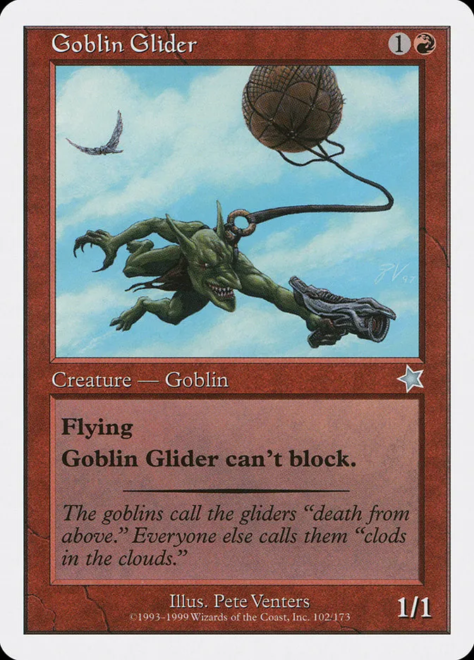 1999 Starter 1999 Goblin Glider uncommon #102 uncommon card image