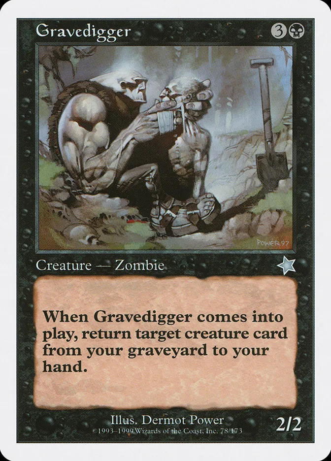 1999 Starter 1999 Gravedigger uncommon #78 uncommon card image