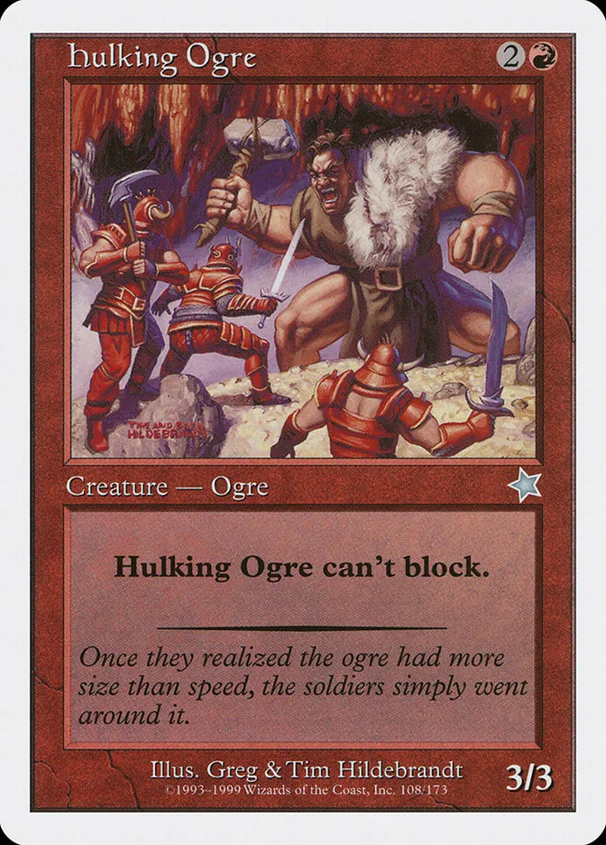 1999 Starter 1999 Hulking Ogre uncommon #108 uncommon card image