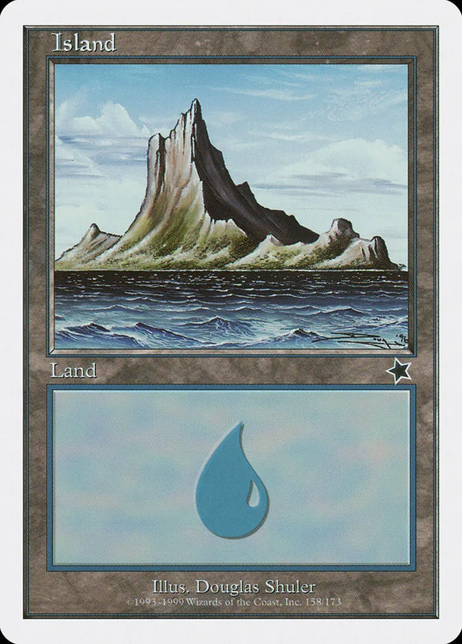 1999 Starter 1999 Island common #158 common card image