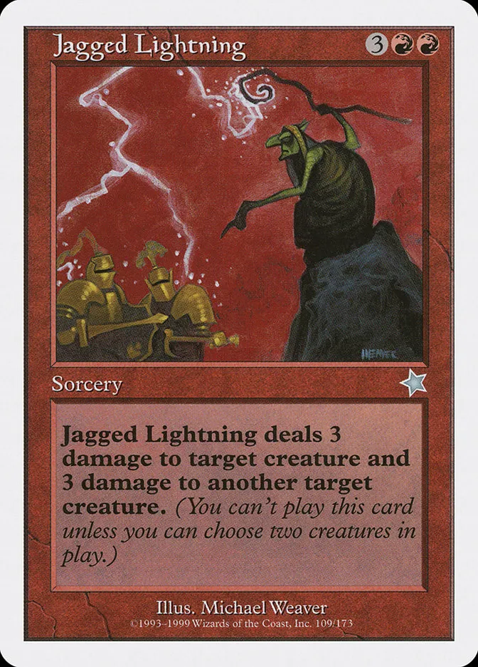 1999 Starter 1999 Jagged Lightning uncommon #109 uncommon card image
