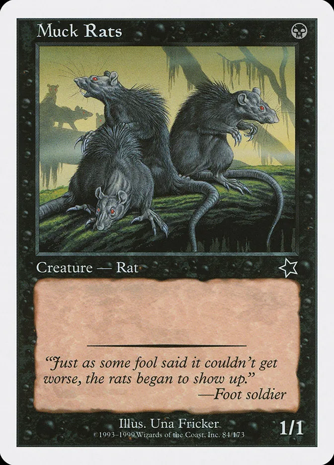 1999 Starter 1999 Muck Rats common #84 common card image