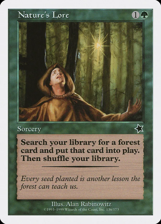 1999 Starter 1999 Nature's Lore common #136 common card image