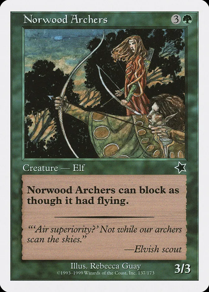 1999 Starter 1999 Norwood Archers common #137 common card image