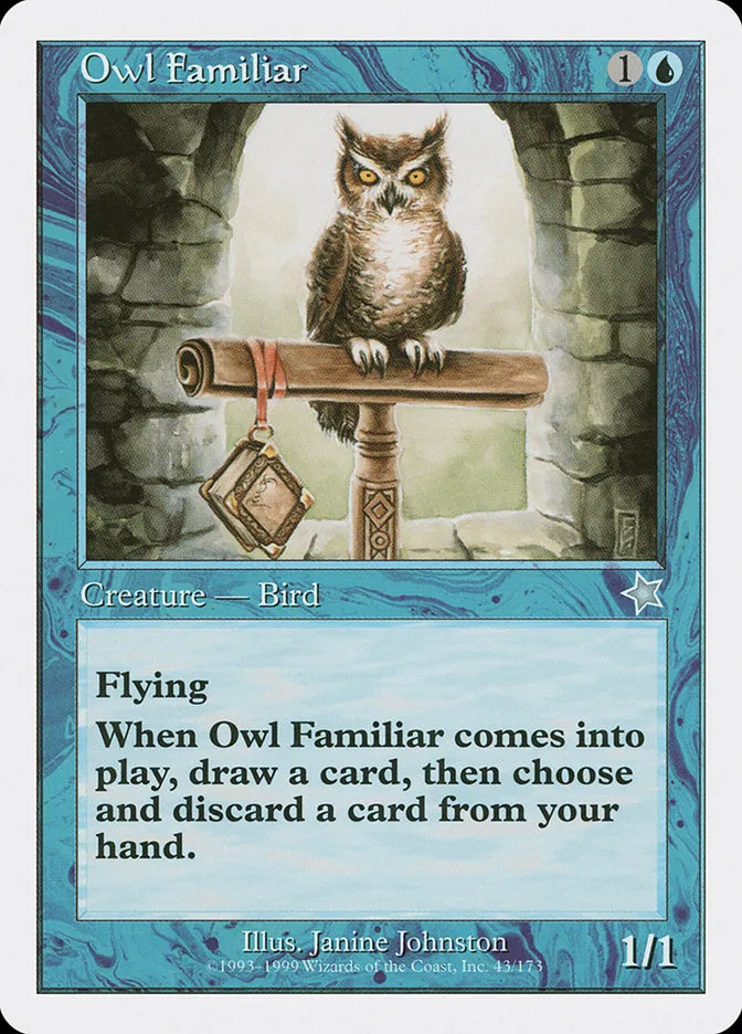 1999 Starter 1999 Owl Familiar uncommon #43 uncommon card image